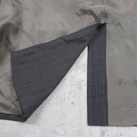 Lauren Ralph Lauren Gray Wool Pinstriped Suit Jacket Blazer Mens Size 40R - Picture 6 of 10